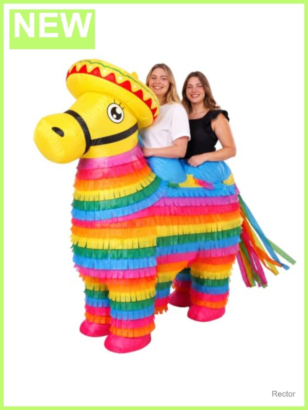 Inflatable 2-Person Halloween Pinata Costume Adult Fan Battery Box